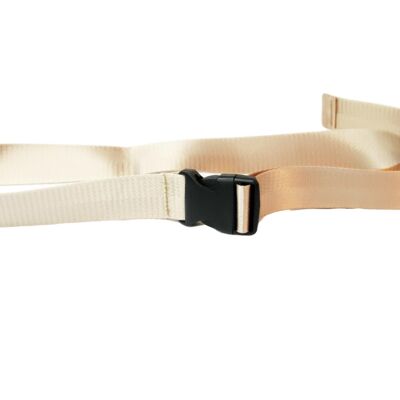 Sand Seatbelt Style Belt with plastic buckle