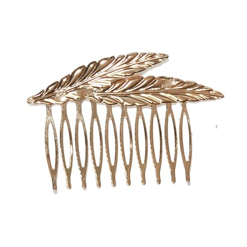 Feather Shaped Hair Comb