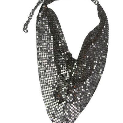 Silver Chainmail Mesh Bandana