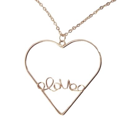 Rose Gold Love Heart Necklace