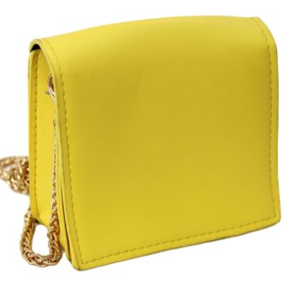 Yellow PU Mini Shoulder Bag