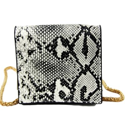 Natural Snake PU Snake Mini Shoulder Bag