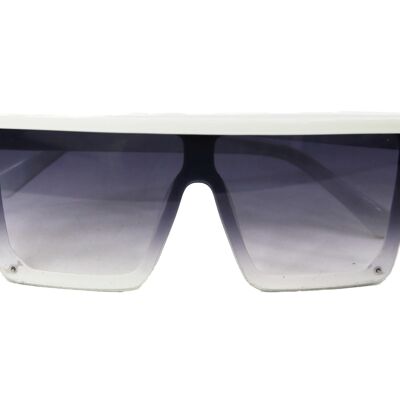 White Large Square Sunglasses