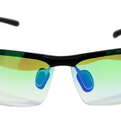 Sonnenbrille mit schwarzem Kunststoffrahmen