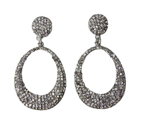 Silver Diamante earring