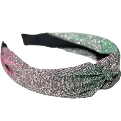 Green Metallic Yarn Headband