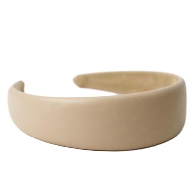 Nude Plain Matt PU Headband