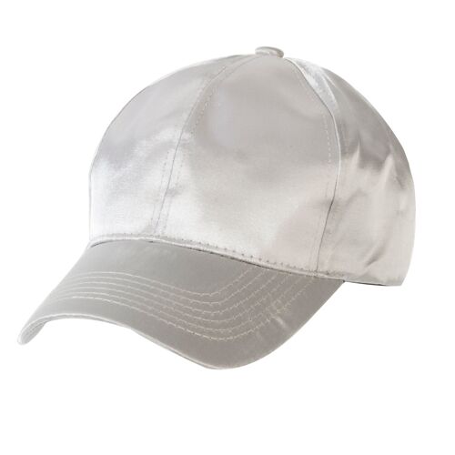 Silver Satin Cap Silver Satin Cap