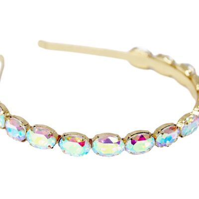 Holo Gold Stone Metal Headband