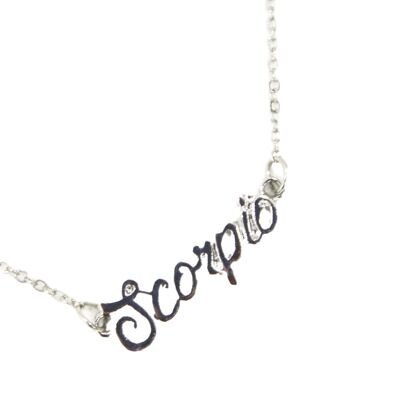 Silver Scorpio necklace