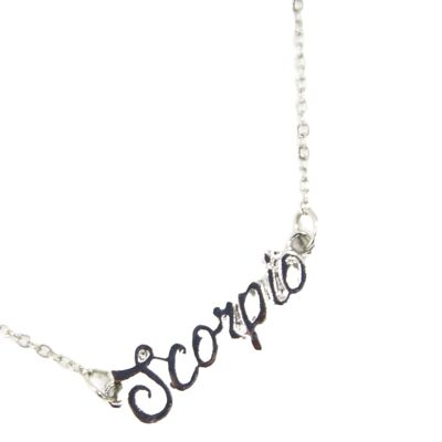 Silver Scorpio necklace