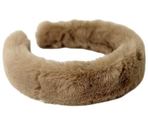 Light Brown Faux fur headband