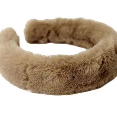 Light Brown Faux fur headband