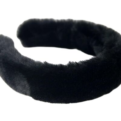 Black Faux fur headband