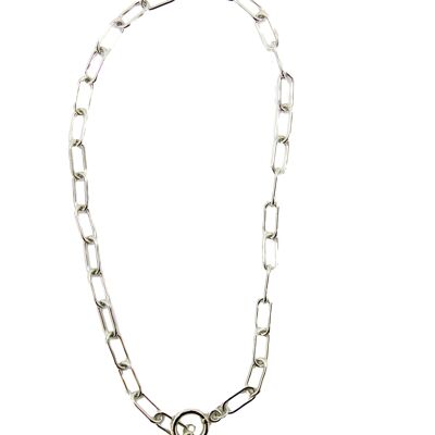 Silver Chain Link Necklace