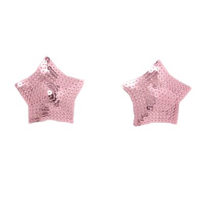 Pink Sequin Star Nipple Cover