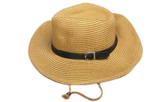 Cow boy hat with strap