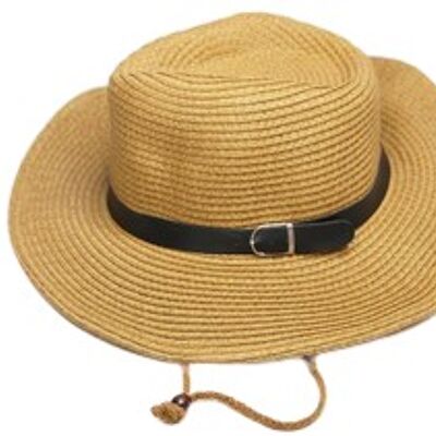 Cow boy hat with strap