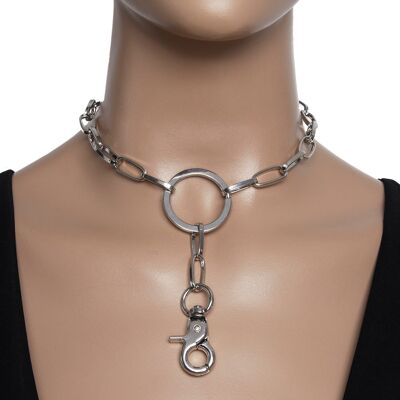 Chain choker with clasp