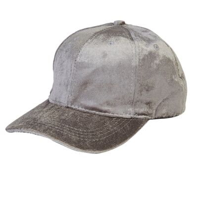 Light Grey Velvet Cap