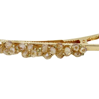 Gold Crystal Beads Hair Clip