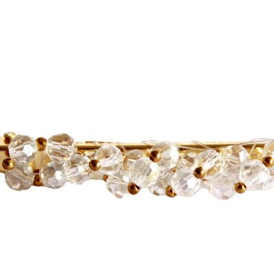 Clear Crystal Beads Hair Clip