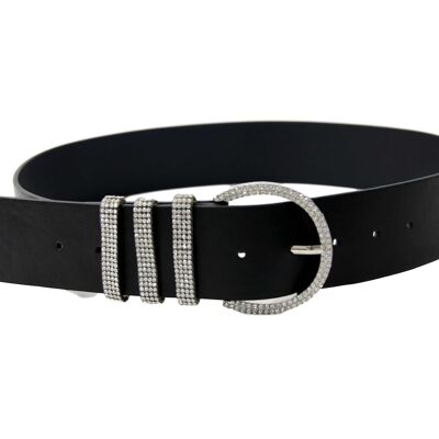 Belt - with plain black PU