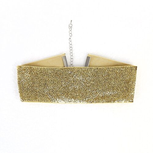 Gold 5cm Tinsel Choker