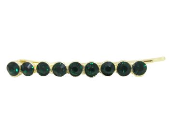 Barrette Diamant Vert