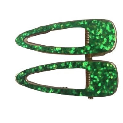 Green Glitter Hair Clip