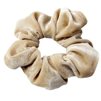 Cream Velvet Scrunchie