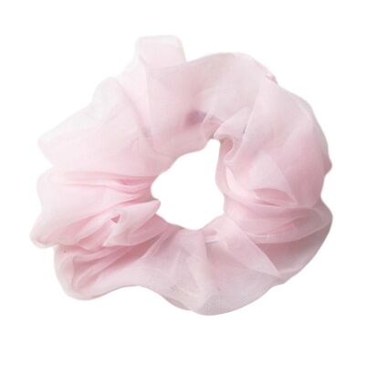 Pink Chiffon Scrunchie