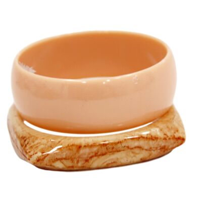 Marble Plastic Resin Chunky Bangle 2 Pack
