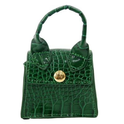 Green Croc Super Mini Bag