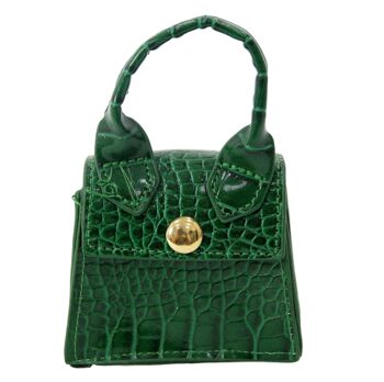 Super mini sac vert croco