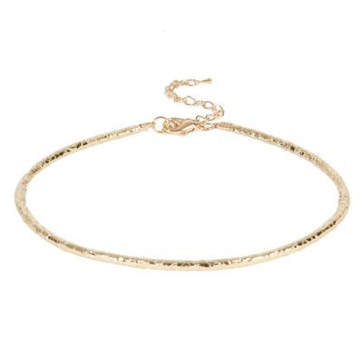 Gold Metallic Rope Delicate Choker