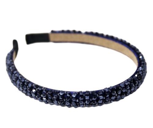 Navy Tiny Beads Headbands