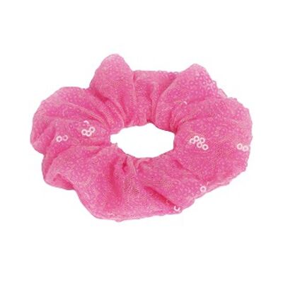 Fuchsia Sequin Scrunchie