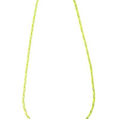 Neon Yellow Coated Sunglasses Chain