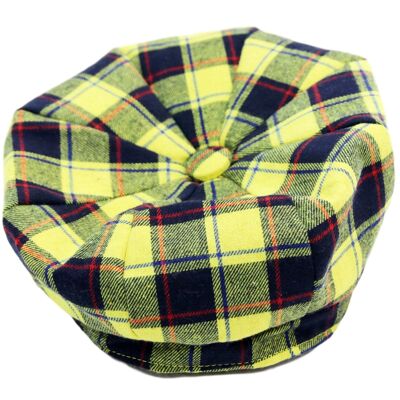 Gelbes Tartan-Barett