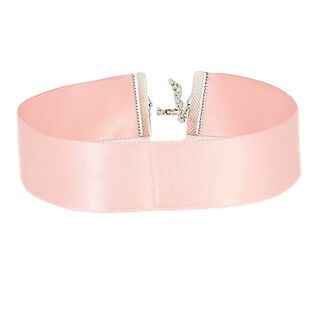 Pink satin clearance choker