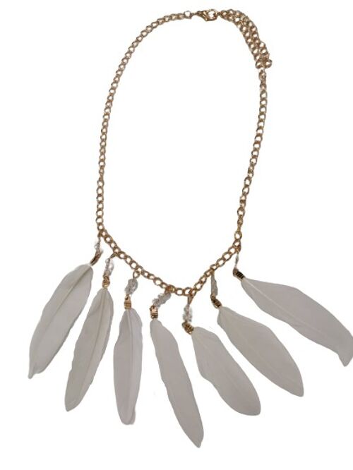 White Feather necklace
