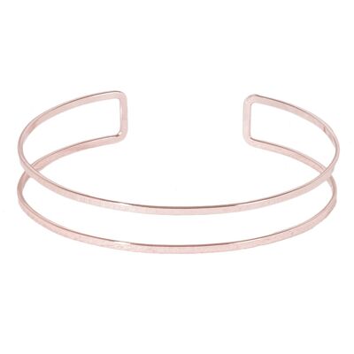 Rose Gold Thin Cut Out Solid Choker