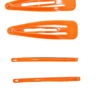 Neon Orange Multi Haarspangen & Clips