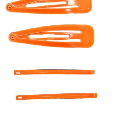 Neon Orange Multi Hair Slides & Clips
