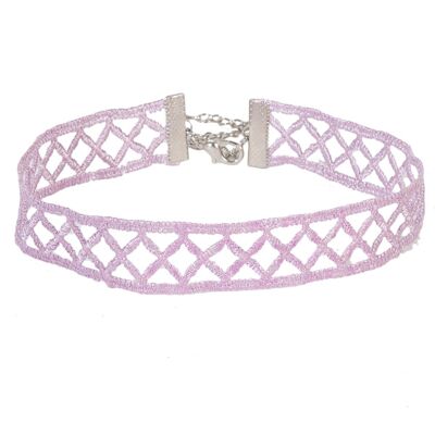 Flieder Criss Cross Lattice Choker