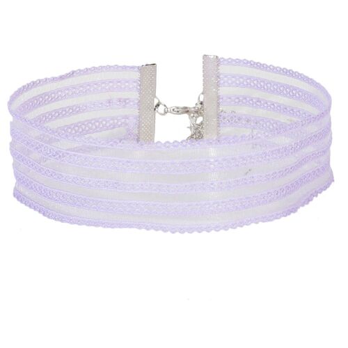 lilac sheer choker