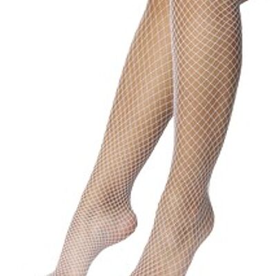 White Fishnet Tights