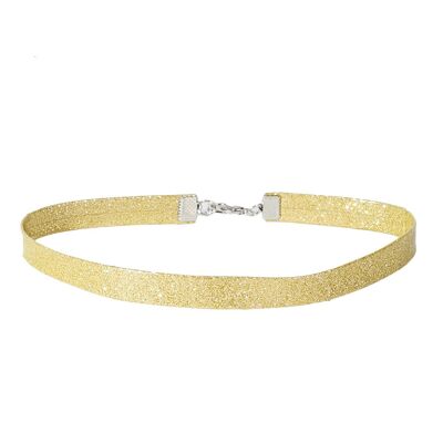 Girocollo glitter oro 1 cm