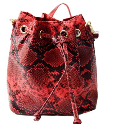 Snake Print Mini Cross Body Bag